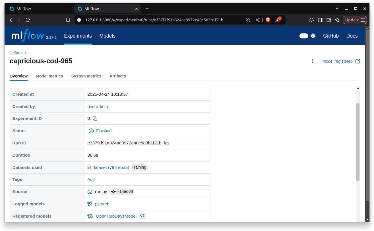 MLFlow Run